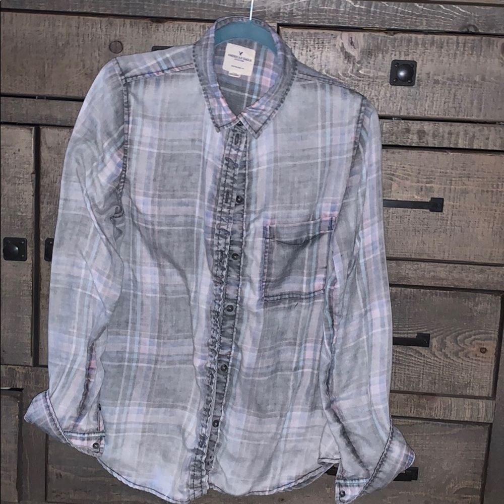 Vintage faded flannel